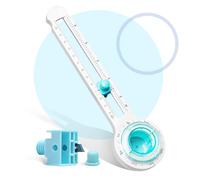 Taglierina Circolare Cutter Circular Paper Trimmer Regolabile Taglierina Circolare per Carta 8-32cm Calibro Plastica Rotante Viene fornito con una lama di ricambio per Arte e Artigianato Fai da te