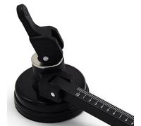 Taglierina circolare per vetro, manico rotondo, strumento a ventosa per taglio di precisione del vetro, rullo rotante a 360 gradi, in lega di acciaio, 55 mm, 60 mm di diametro (C)