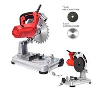 Taglierina da tavolo da 0-45 gradi Mini macchina da taglio per profili Sega da tavolo elettrica per il taglio di metallo, legno, plastica, sega da taglio