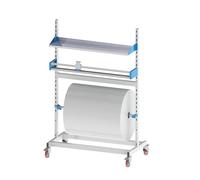 Taglierina dell'erogatore del pluriball con scaffale di stoccaggio mobile, macchina da taglio manuale per avvolgere film e carta kraft, scaffale resistente