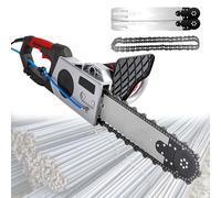 Taglierina Diamantata da 6000 Giri/Min, Sega Elettrica A Catena per Calcestruzzo A Umido, Include 2 Catene E 2 Barre di Guida, per Granito, Calcestruzzo, Tondini di Ferro E Mattoni Rossi 35CM