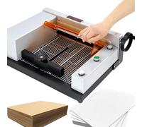 Taglierina elettrica a ghigliottina resistente, spessore di taglio 4,5 cm, trimmer di grado commerciale con pannello scala per cartoncino, pelle, PVC