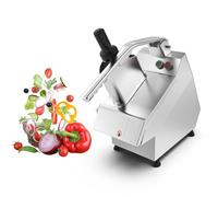 Taglierina elettrica automatica per alimenti, capacità 250 kg/h, in acciaio inox, per frutta e verdura, con 6 tagliapasti, per ristoranti e supermercati