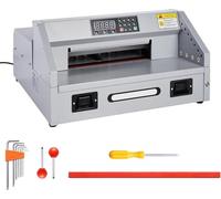 Taglierina elettrica for carta, taglierina for carta resistente da 300 W, spessore di taglio 38 mm, larghezza di taglio 330 mm, taglierina elettrica da tavolo con rotelle
