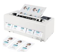 Taglierina elettrica per biglietti da visita, spaziatura regolabile, alta precisione, 0,5 mm, 30 carte/minuto per un uso efficiente in ufficio