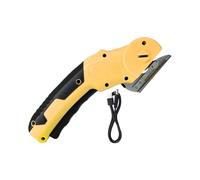 Taglierina elettrica per cartone | 320 RPM - Utensile da taglio rotante con serratura di sicurezza e luce a LED, forbici elettriche di precisione per officina, cucina, tappeti, artigianato in cartone