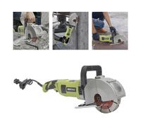 Taglierina elettrica per scanalature da parete da 4000 W Taglierina con intaglio 125 mm 5 dischi da taglio Green