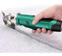 Taglierina elettrica senza fili rotativa per tessuti, con affilatura automatica, batteria da 4000 mAh, per tagliare tessuti, pelle, moquette, carta