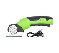 Taglierina elettrica, taglierina rotante potente con serratura di sicurezza e LED, ricaricabili per moquette, uso industriale, , pelle, libero creativo e falegnameria