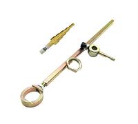Taglierina for lamiera Doppia testa Roditrice in ferro Utensile da taglio Trapano elettrico Attacco for piastra di modifica Forbici for punzonatura regolabili, potente ed efficiente(Cut Round Accesso