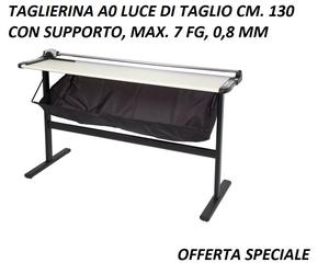 TAGLIERINA GRAFICA PROGETTI PLOTTER LAMA ROTANTE A0 LUCE TAGLIO CM.130