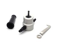 Taglierina in metallo a doppia testa Roditrice in metallo per taglio di lastre di ferro sottile Manico ergonomico Strumento manuale portatile Roditrice trapano Attacco