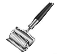Taglierina manuale in acciaio inox per impasto, con affettatrice 13/19 per un taglio uniforme della pasta e un uso aggiuntivo con aglio ed erbe (A)