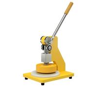 Taglierina Manuale per Campioni di Tessuto, Pressa a Fustella Rotonda da 100cm², Strumento Manuale per Campionatura di Tessuti, Pelle, Carta, Tappeti e Tessuti Non Tessuti yellow