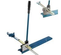 Taglierina manuale per guide DIN, macchina per il taglio di guide DIN a doppia scanalatura con righello da 50cm, taglierina per guide DIN regolabili da banco per guide in alluminio