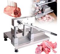 Taglierina manuale per ossa, in acciaio inox, resistente, per costolette, manzo, capra, maiale, pesce, lama in acciaio per macellazione