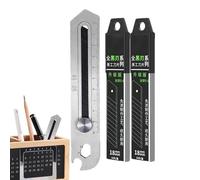 Taglierina Multifunzionale,Strumento Ergonomico Antiscivolo | Taglierino Artistico in Acciaio - per Carta Cartone Pelle Corda Hobbistica Adulti e Professionisti