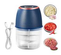Taglierina per aglio elettrico | Processore alimentare da 350 ml Affettatrice per verdure per cucina - Macchina per tritare portatile - Per verdure Cibo carne peperoncino frutta fagioli vegetali aglio