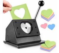 Taglierina Per Badge A Forma Di Cuore, Formato 62x70 Mm, Pressa Manuale | Pressa Per Grafica Badge A Forma Di Cuore, Struttura In Lega Di Alluminio, Taglia Fogli Fino A 0,8 Mm, Per Creazione
