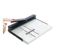 Taglierina per carta con ghigliottina, Macchina for cordonatura manuale, piegatrice for carta, in acciaio, 351 mm, con righello