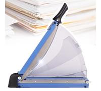 Taglierina per carta con ghigliottina, Taglierina for carta a ghigliottina da 40 fogli A4 ad A6 in metallo blu ABS