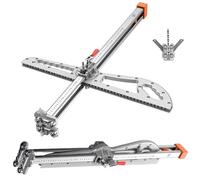 Taglierina per Cartongesso con Doppio Posizionamento,Foldable Dry Wall Cutter Tools,Strumento di Taglio a Parete Secca, Professionalmente Efficiente