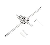 Taglierina per fori circolare regolabile 30-300 mm Set di punte per trapano per circolare circolare in argento regolabile Strumento per la lavorazione del legno fai te
