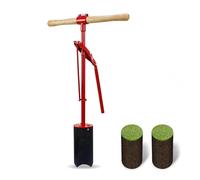 Taglierina per fori da golf, manuale che mette scavatrice verde con maniglia, perforatrice all'aperto per uso del cortile