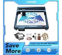 Taglierina per incisore Laser B1 20W più lunga, testa Laser a 4 core, velocità 450*440mm, 36000 mm/min, incisione fino a 1000 + materiali 60Hz Longer Laser B1 20W