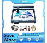 Taglierina per incisore laser Laser B1 30W più lunga, testa laser a 6 conduttori, area di incisione 450 * 440 mm, velocità 36000 mm/min, interfaccia Air Assist Laser B1 30W