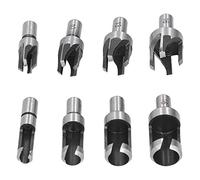 Taglierina per legno, taglierina per tasselli in legno 8 pezzi in acciaio al carbonio durevole per trapano elettrico