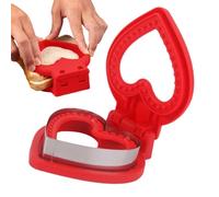 Taglierina per panini per il pranzo, stampo per sandwich, stampo per biscotti in acciaio a forma di cuore per la colazione - Tagliapasta per picnic, per, toast di