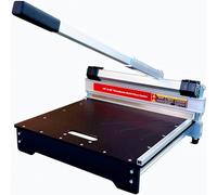 Taglierina per pavimenti in vinile e laminazione Pro Max, di qualità professionale, taglia fino a 50,8 cm di larghezza e 17 mm di spessore. Guarda la demo per vedere come; tagli completi in legno duro