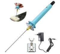 Taglierina per polistirolo, 10 cm, 100 - 240 V/27 W, con supporto e interruttore di alimentazione, riscaldamento rapido per bordi tagliati, fogli di polistirolo, opere d'arte, spina europea