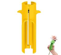Taglierina per rimuovere le spine e le foglie di rose, taglia fiori con impugnatura antiscivolo, per casa, negozio di fiori, strumenti da giardinaggio efficienti (giallo)