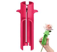 Taglierina per rimuovere le spine e le foglie di rose, taglierino per la pulizia dei fiori, design antiscivolo per casa, negozio di fiori, strumenti da giardinaggio efficienti (rosa rosa)
