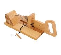 Taglierina per salsicce in legno con lama in acciaio inox, per verdure, formaggio, prosciutto, pancetta - Utensile da cucina 28,5 x 16,5 x 10 cm