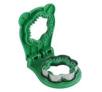 Taglierina per sandwich verde e strumento sigillante, a forma di fiore, 10,2 cm, per panini fai da te, tasca per pane senza croste, snack per bambini e feste