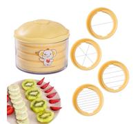Taglierina per uova dure 4 in 1 Taglierina per uova in metallo | tritatutto manuale robusto per preparazioni culinarie cipolla formaggio verdure insalata casa