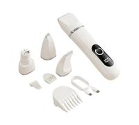 Taglierina per WC per cani - Smerigliatrice elettrica ricaricabile USB silenziosa 4 in 1 - Rasoio per peli di cane | Cuccioli animali domestici bassotto taglio unghie in casa interna