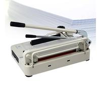 Taglierina professionale a ghigliottina, resistente, manuale, con contrassegno di scala e arresto regolabile, per ufficio, scuola e tipografia