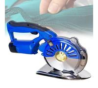 Taglierina rotativa elettrica, 5 impostazioni di velocità, spessore massimo 27 mm, senza fili, con batteria 2 x 2500 mAh, per tagliare tessuti, cartone, pelle, moquette