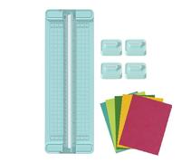 Taglierina - Taglierina di carta di precisione - Strumento portatile 4 in 1 di precisione antiscivolo bidirezionale per decoupage, classe ufficio, creazione di carte scuola domestica