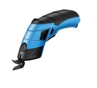 Taglierine rotanti, Forbici elettriche Macchina da taglio for stoffa Ricarica al litio Forbici for cucire in pelle Lama in acciaio al tungsteno Utensile manuale portatile(Blue SET 2)
