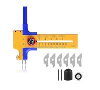 Taglierino A Compasso, Taglierina Circolare di Precisione da 1-15 cm per Tagliare, per Tagliare Carta Cartone Pelle, Taglierina Rotonda in Plastica e Ottone
