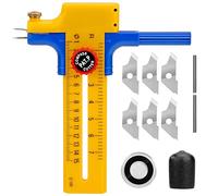 Taglierino A Compasso, Taglierina Circolare di Precisione, Regolabile Tagliacarte Circolare, Compass Circle Cutter, Cutter Cerchi Cerchio 1-15cm, Per tagliare Pelle, Carta, Artigianale Fai da