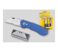 TAGLIERINO CUTTER IN METALLO CHIUDIBILE CON 5 LAME DI RICAMBIO TASCABILE