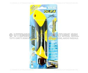 TAGLIERINO CUTTER LAMA 25mm ALTA RESISTENZA CON BLOCCO OLFA XH-AL per CUOIO GOMM