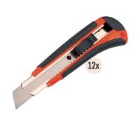 Taglierino Cutter professionale 12 pezzi Precisione retrattile ABS lama 100 18mm