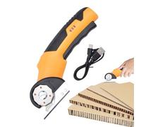 Taglierino Elettrico - Utensile da Taglio Rotante con Blocco di Sicurezza e Luce LED | Elettriche Ricaricabili per Tappeti Industriale - Per Cartone, Garage, Fai Da Te, Pelle, Falegnameria, Cucina, Ta